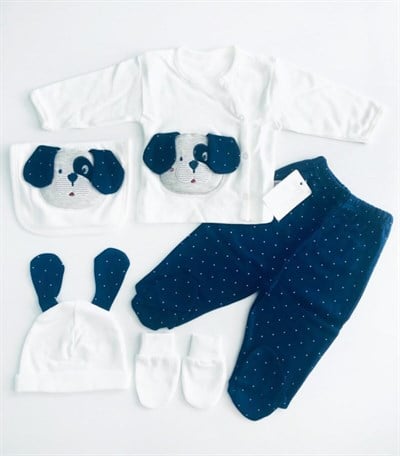 Gaye Bebe 5li Hastane Çıkışı - Köpek Lacivert