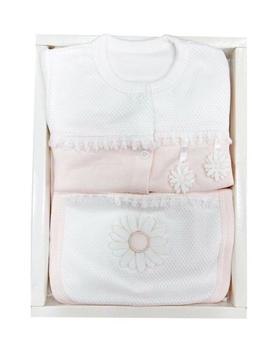 Gaye Bebe 5li Hastane Çıkışı - Papatya Somon Rengi