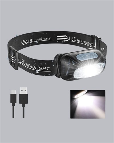 Gece Balıkçılığı İçin Ultra Parlak Şarjlı Kafa Lambası | 4 Işık Modu + USB Şarj