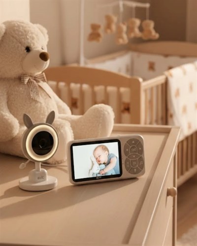Gece Görüşlü Bebek Telsizi Besleme Hatırlatıcılı LCD Ekran