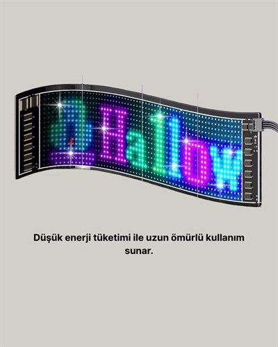 Gece Kullanıma Uygun Pixel RGB LED Panel Estetik Atmosfer Işığı