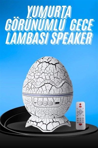 Gece Lambası Yumurta Işık Speaker Yeni Nesil Dinozor Yumurtası Görünümlü