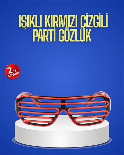 Gece Organizasyonları İçin Renkli LED Gözlük