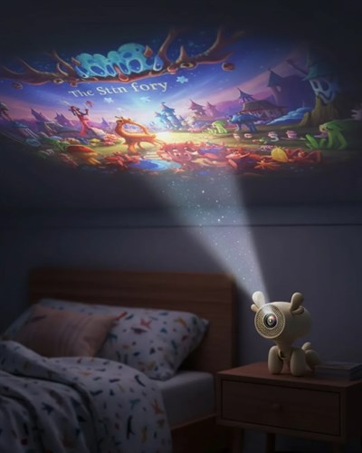 Geyik Tasarımlı Akıllı Projeksiyon 4K Destekli 500 ANSI Lümen