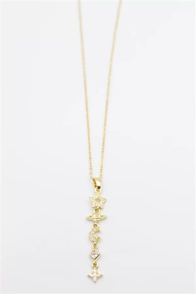 Gezegen Yıldız Kolye - Altın