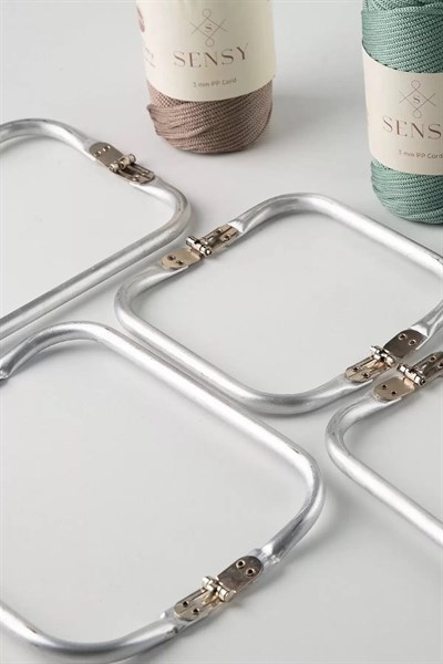 Gizli Metal Çanta Bursu – 16 cm - Metal Çanta Aparatı Çanta Aksesuarı