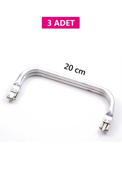 Gizli Metal Çanta Bursu – 3 Adet - 20 cm - Metal Çanta Aparatı Çanta Aksesuarı