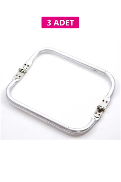 Gizli Metal Çanta Bursu – 3 Adet - 22 cm - Metal Çanta Aparatı Çanta Aksesuarı