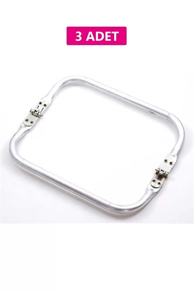 Gizli Metal Çanta Bursu – 3 Adet - 22 cm - Metal Çanta Aparatı Çanta Aksesuarı