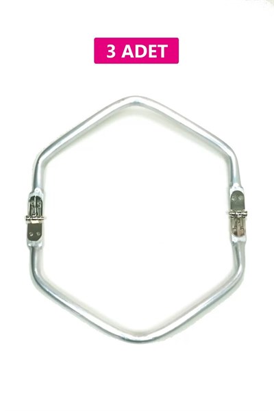 Gizli Metal Çanta Bursu – 3 Adet - 22 cm - Metal Çanta Aparatı Çanta Aksesuarı