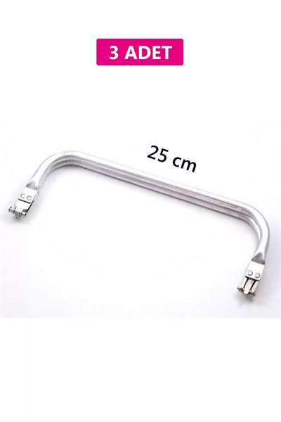 Gizli Metal Çanta Bursu – 3 Adet - 25 cm - Metal Çanta Aparatı Çanta Aksesuarı