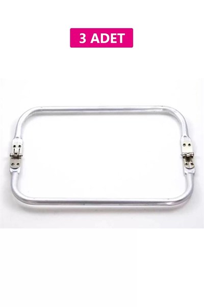 Gizli Metal Çanta Bursu – 3 Adet - 27 cm - Metal Çanta Aparatı Çanta Aksesuarı