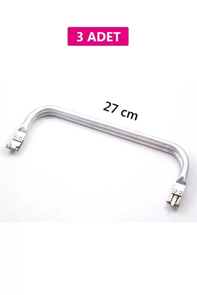 Gizli Metal Çanta Bursu – 3 Adet - 27 cm - Metal Çanta Aparatı Çanta Aksesuarı