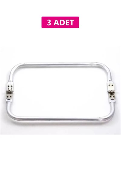 Gizli Metal Çanta Bursu – 3 Adet - 27 cm - Metal Çanta Aparatı Çanta Aksesuarı