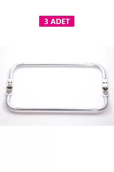 Gizli Metal Çanta Bursu – 3 Adet - 30 cm - Metal Çanta Aparatı Çanta Aksesuarı