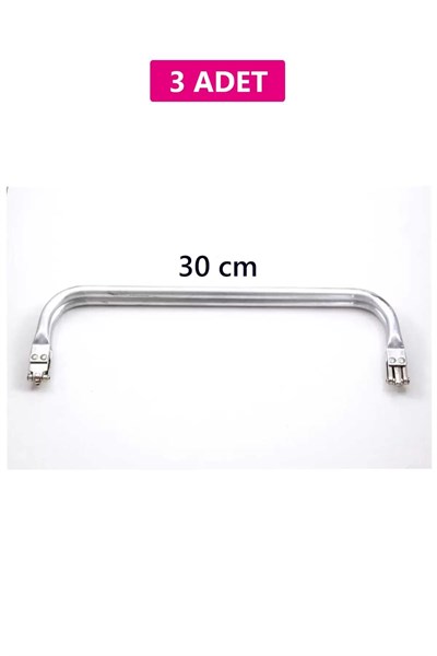 Gizli Metal Çanta Bursu – 3 Adet - 30 cm - Metal Çanta Aparatı Çanta Aksesuarı