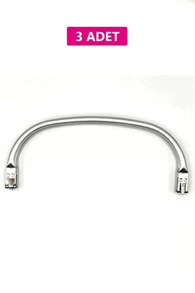 Gizli Metal Mango Çanta Bursu – 3 Adet - 19 cm - Metal Çanta Aparatı Çanta Aksesuarı