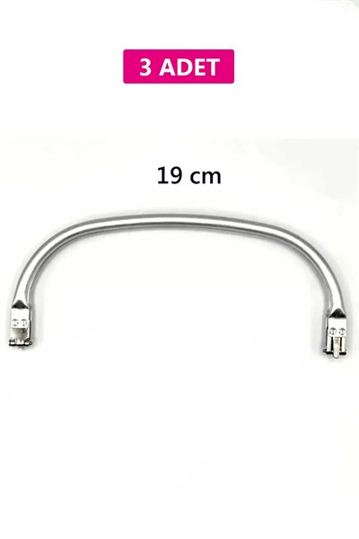 Gizli Metal Mango Çanta Bursu – 3 Adet - 19 cm - Metal Çanta Aparatı Çanta Aksesuarı