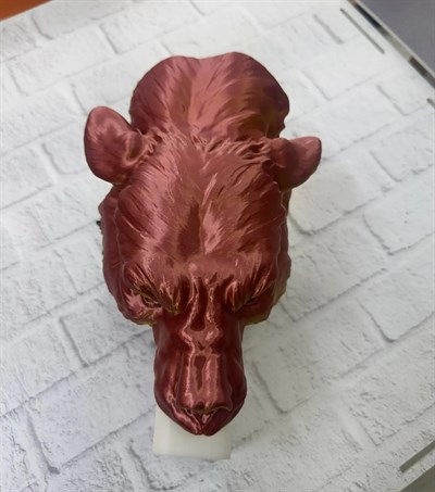 Gold Red Jaguar Başı Duvar Aksesuarı Asılabilir Dekoratif 20x16 cm