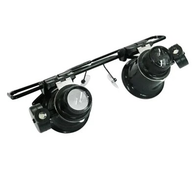 Gözlük Model çıft Led Aydınlatma ,saat Onarımı Için Harika Büyüteç