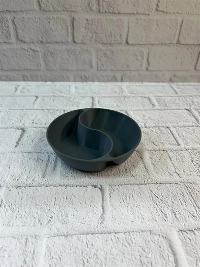 Gri Çerezlik Kase Seti Modern Bölmeli Sunum Tasarımı