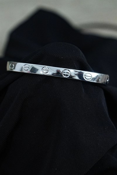 Gümüş Renk Çivi Kombin Bileklik Seti 2 Adet