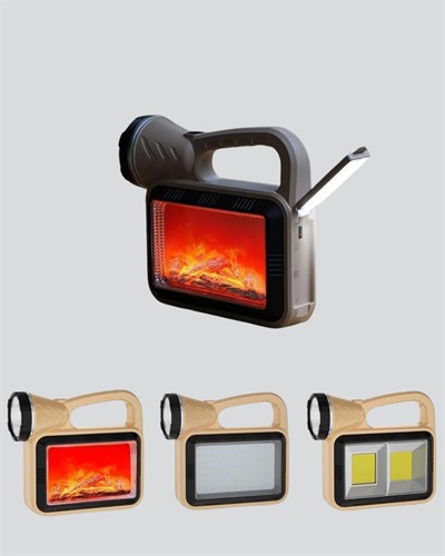 Güneş Enerjili Alev Efektli Lamba – COB Teknolojili, Dış Mekan Aydınlatma