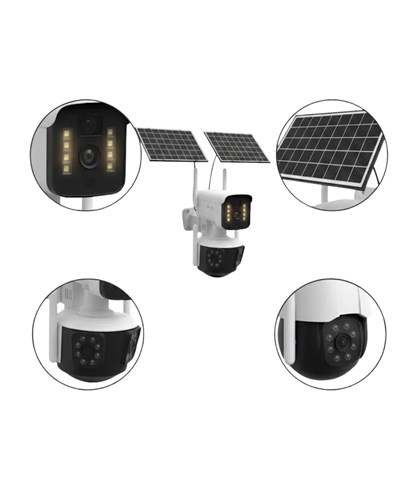 Güneş Enerjili Bahçe Kamerası 4G SIM Kartlı 9MP Akıllı Güvenlik Kamerası 2 Yıl Garantili