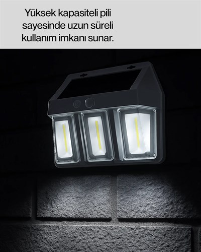 Güneş Enerjili Bahçe ve Duvar Aydınlatma – BK-618-3 LED Lamba