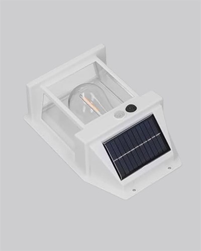 Güneş Enerjili Dış Mekan Sensörlü Duvar Lambası IP65 Su Geçirmez