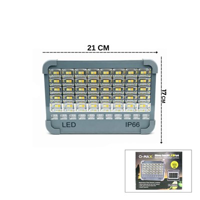 Güneş Enerjili LED Projektör Powerbank IP66 – Kamp & Dış Mekan (Çakarlı)