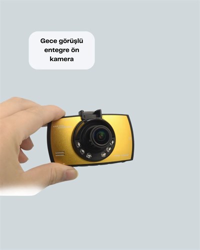 HD Araç Kamerası 2.7 İnç Ekran G Sensor Destekli