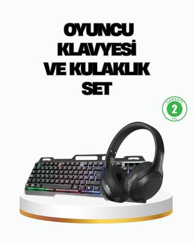 HN01 KULAKLIK + PG-8018 OYUNCU KLAVYESİ SET