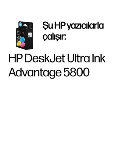 HP 7FP45AE  Black Ultra Ink Advantage Kartş(37)