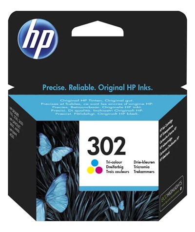 HP F6U65AE CMY Renkli Mürekkep Kartuş (302)