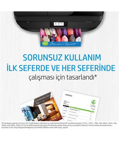 HP F6U65AE CMY Renkli Mürekkep Kartuş (302)
