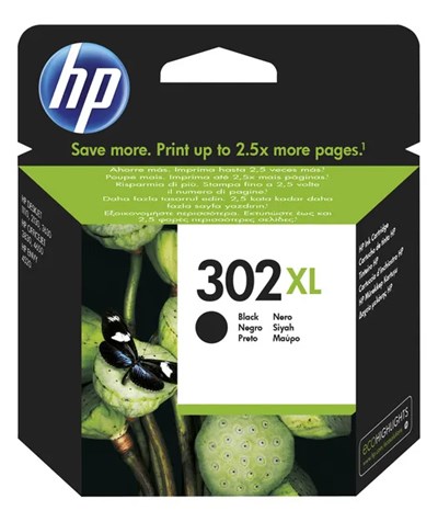 HP F6U68AE Black Mürekkep Kartuş (302XL)