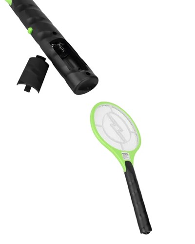 Hafif ve Ergonomik Elektronik Böcek Öldürücü – Güvenlik Koruması ile Pil Kontrollü