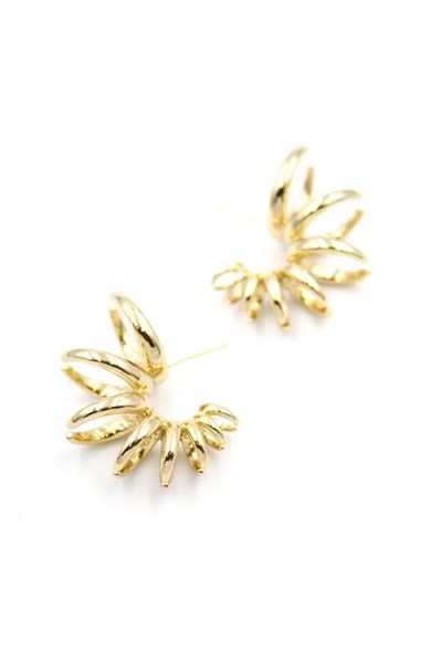 Halkalı Küpe - Rose