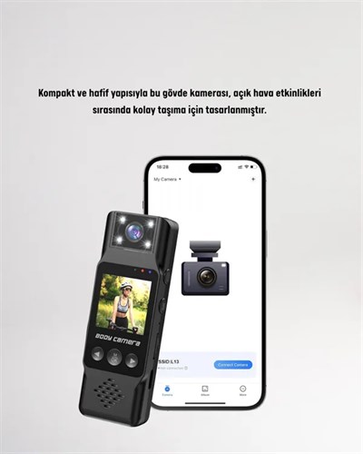 Hareket Algılayıcılı Taşınabilir Mini Kamera – 3MP Fotoğraf, Düşük Güç Tüketimi
