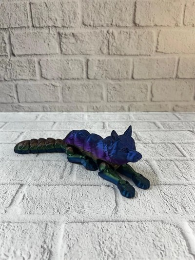 Hareketli Kurt Rainbow dekoratif esnek figür 10x24 cm