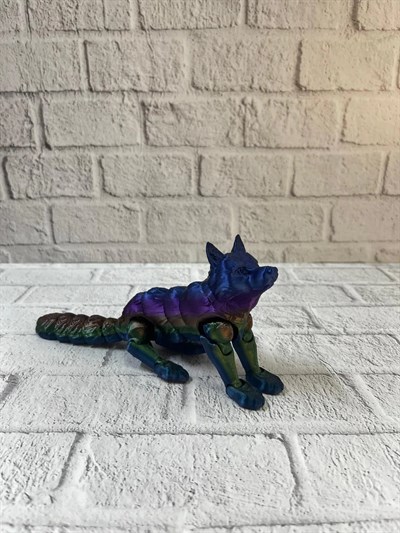 Hareketli Kurt Rainbow dekoratif esnek figür 10x24 cm