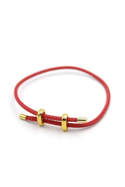 Hasır Bileklik - Nar Çiçeği