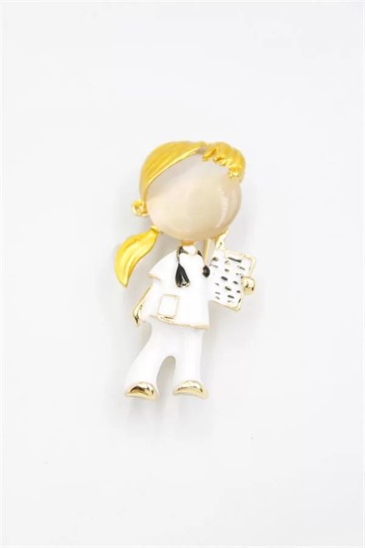 Hemşire Doktor Broş - Sarı