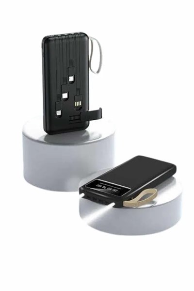 Hızlı Şarj Özellikli 20.000 Mah Dijital Göstergeli USB Girişli Android ve İOS Uyumlu Powerbank