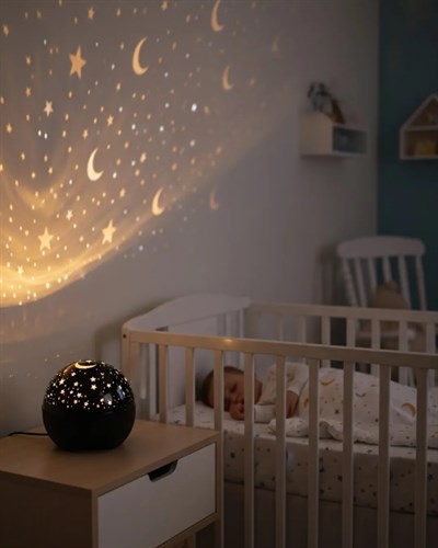 Hoparlörlü Yıldız Projektör Oda Lambası