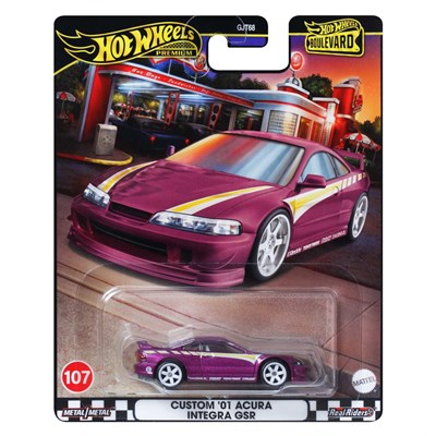 Hot Wheels Boulevard Premium Tekli Arabalar - Custom 01 Acura İntegra GSR