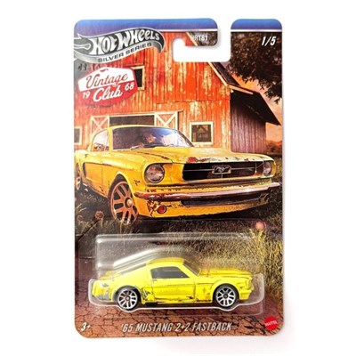 Hot Wheels Vintage Silver Series Arabalar - 65 Mustang 2+2 Fastback