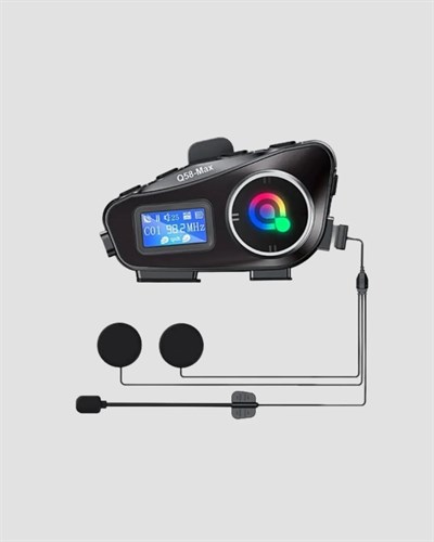 IP65 Suya Dayanıklı Kask Bluetooth Kulaklık LCD Ekranlı