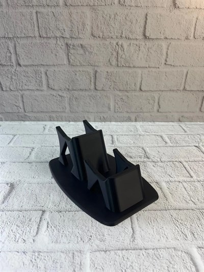 İkili Gamepad Tutucu Siyah 7x18 cm Masa ve Raf Düzeni
